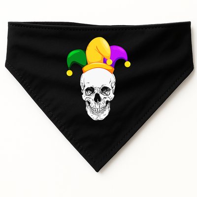 Mardi Gras Skull Parade Jester USA-Made Doggie Bandana