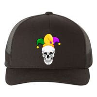 Mardi Gras Skull Parade Jester Yupoong Adult 5-Panel Trucker Hat