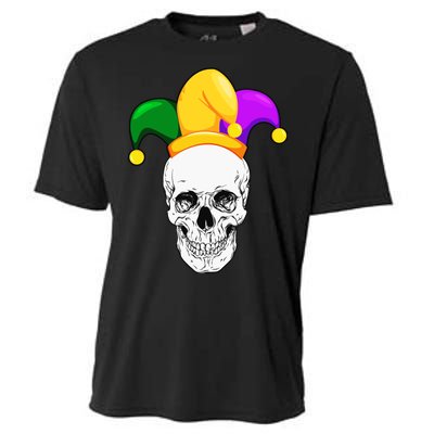 Mardi Gras Skull Parade Jester Cooling Performance Crew T-Shirt