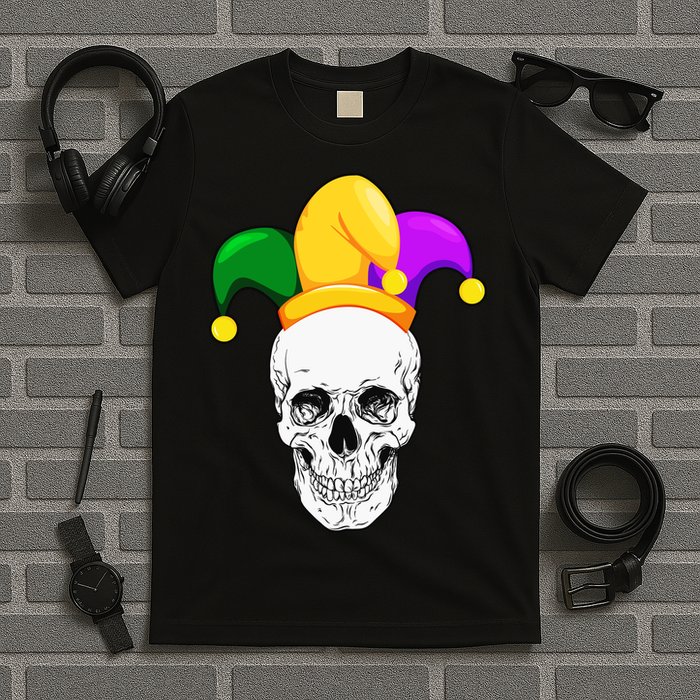 Mardi Gras Skull Parade Jester T-Shirt