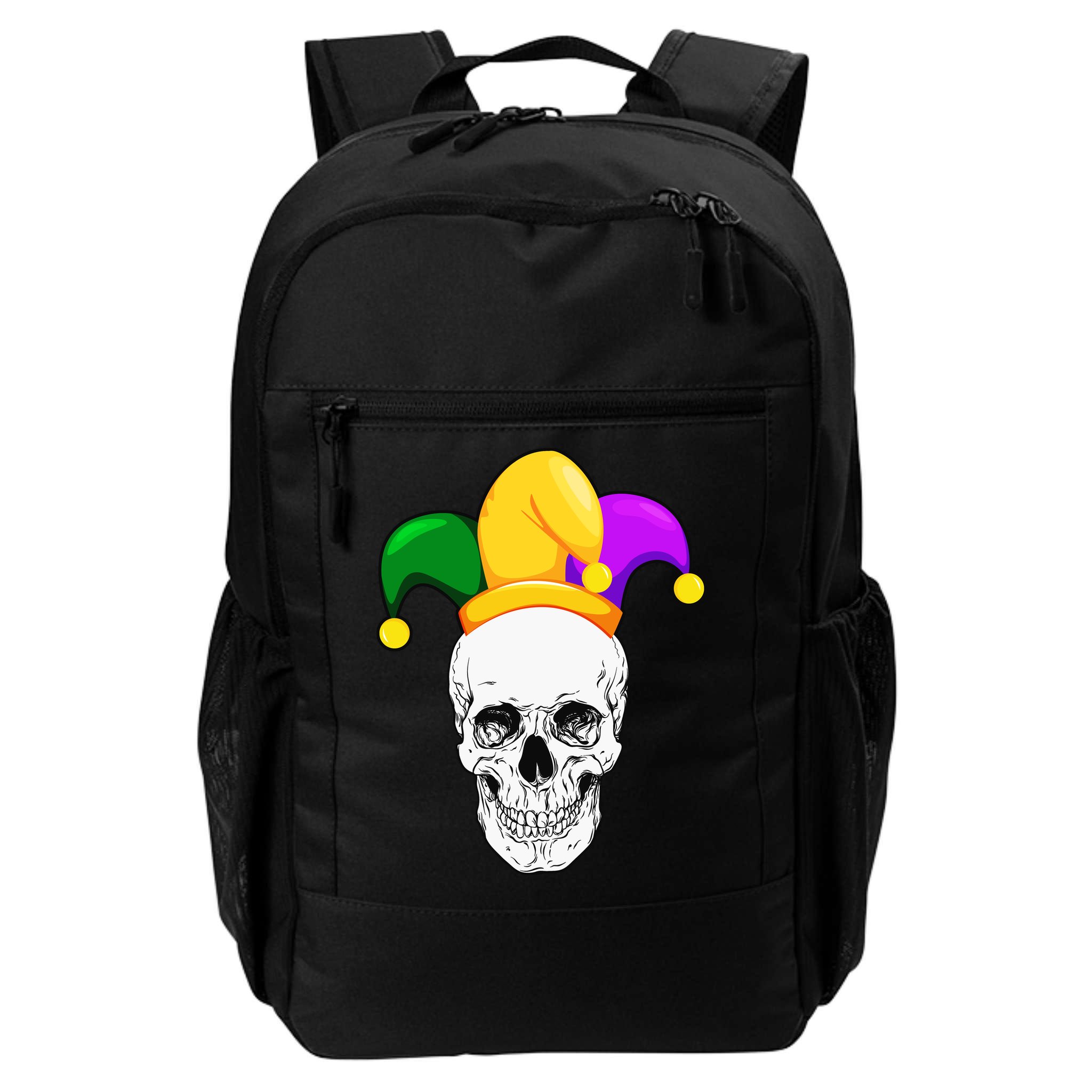 Mardi Gras Skull Parade Jester Backpack