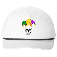 Mardi Gras Skull Parade Jester Snapback Five-Panel Rope Hat