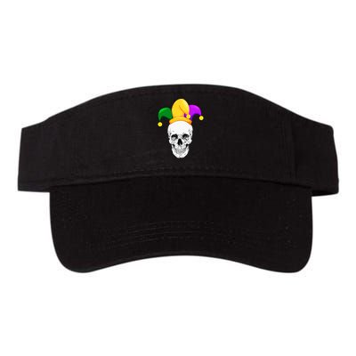 Mardi Gras Skull Parade Jester Valucap Bio-Washed Visor