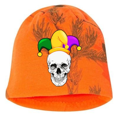 Mardi Gras Skull Parade Jester Kati - Camo Knit Beanie