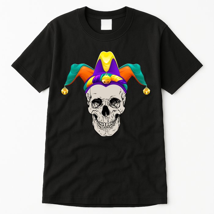 Mardi Gras Skull Party Hard Tall T-Shirt