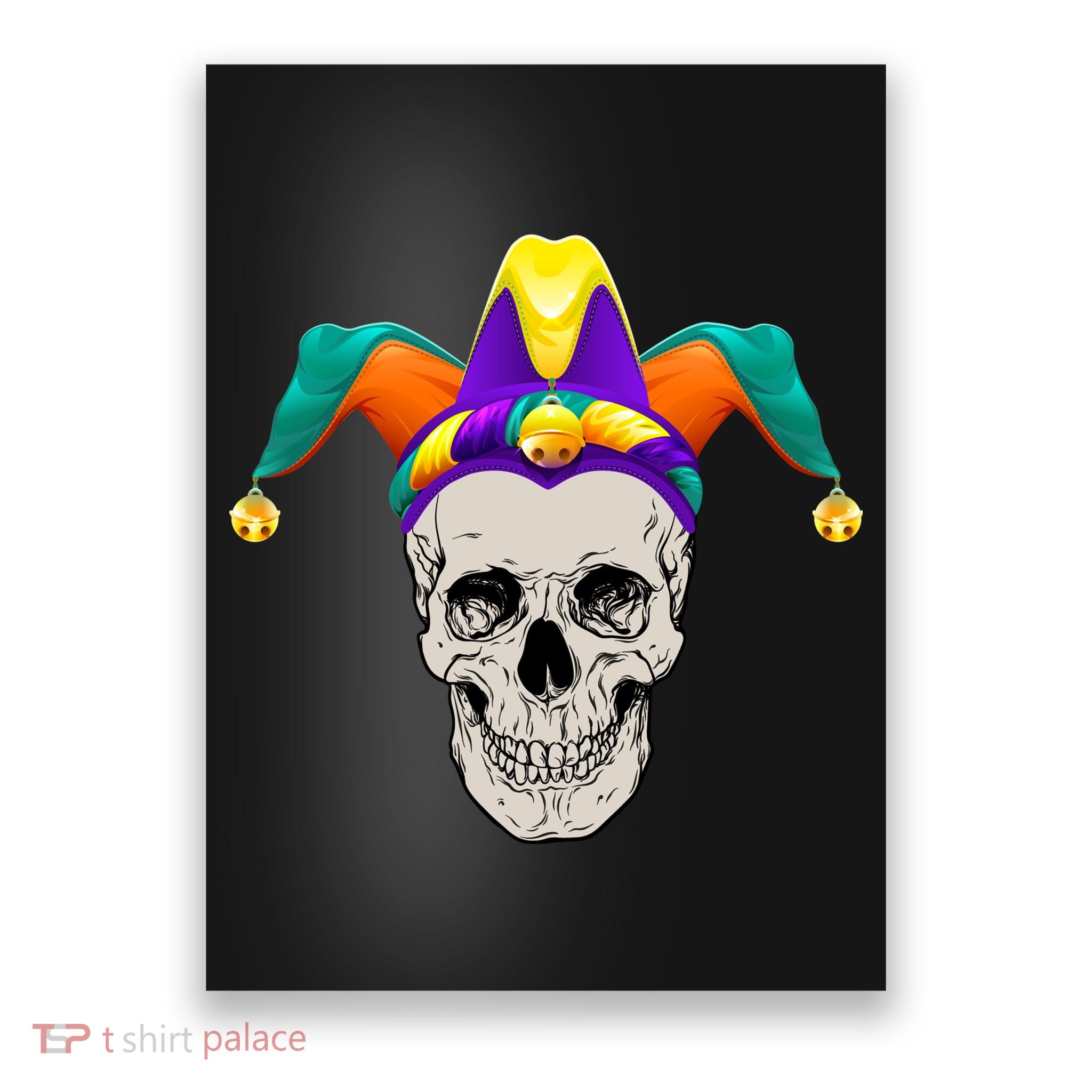 Mardi Gras Skull Party Hard Poster
