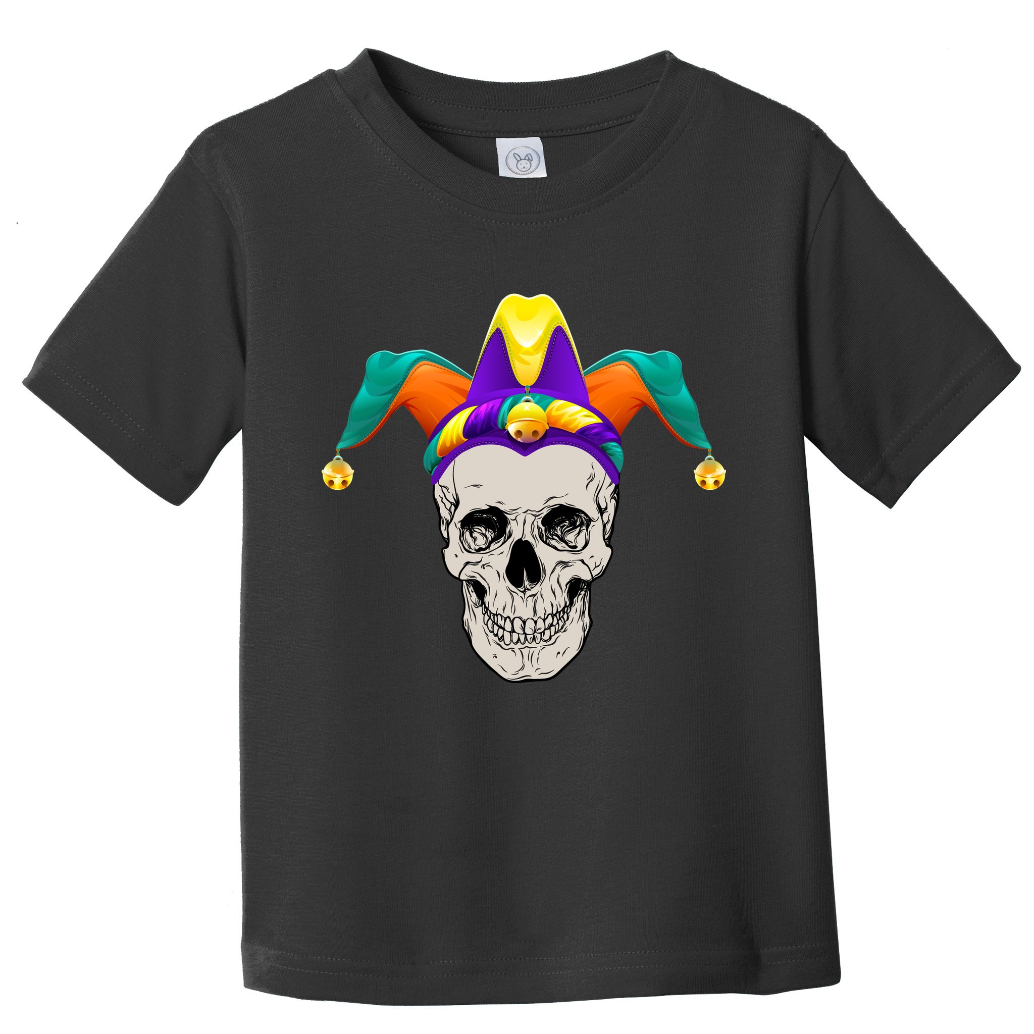 Mardi Gras Skull Party Hard Toddler T-Shirt