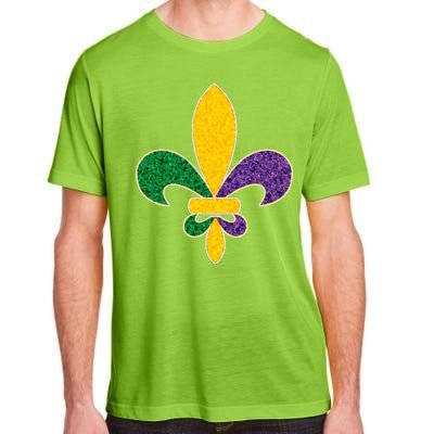 Mardi Gras Sparkle Fleur De Lis Adult ChromaSoft Performance T-Shirt