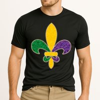Mardi Gras Sparkle Fleur De Lis Cooling Performance Crew T-Shirt
