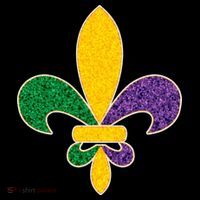 Mardi Gras Sparkle Fleur De Lis Backpack