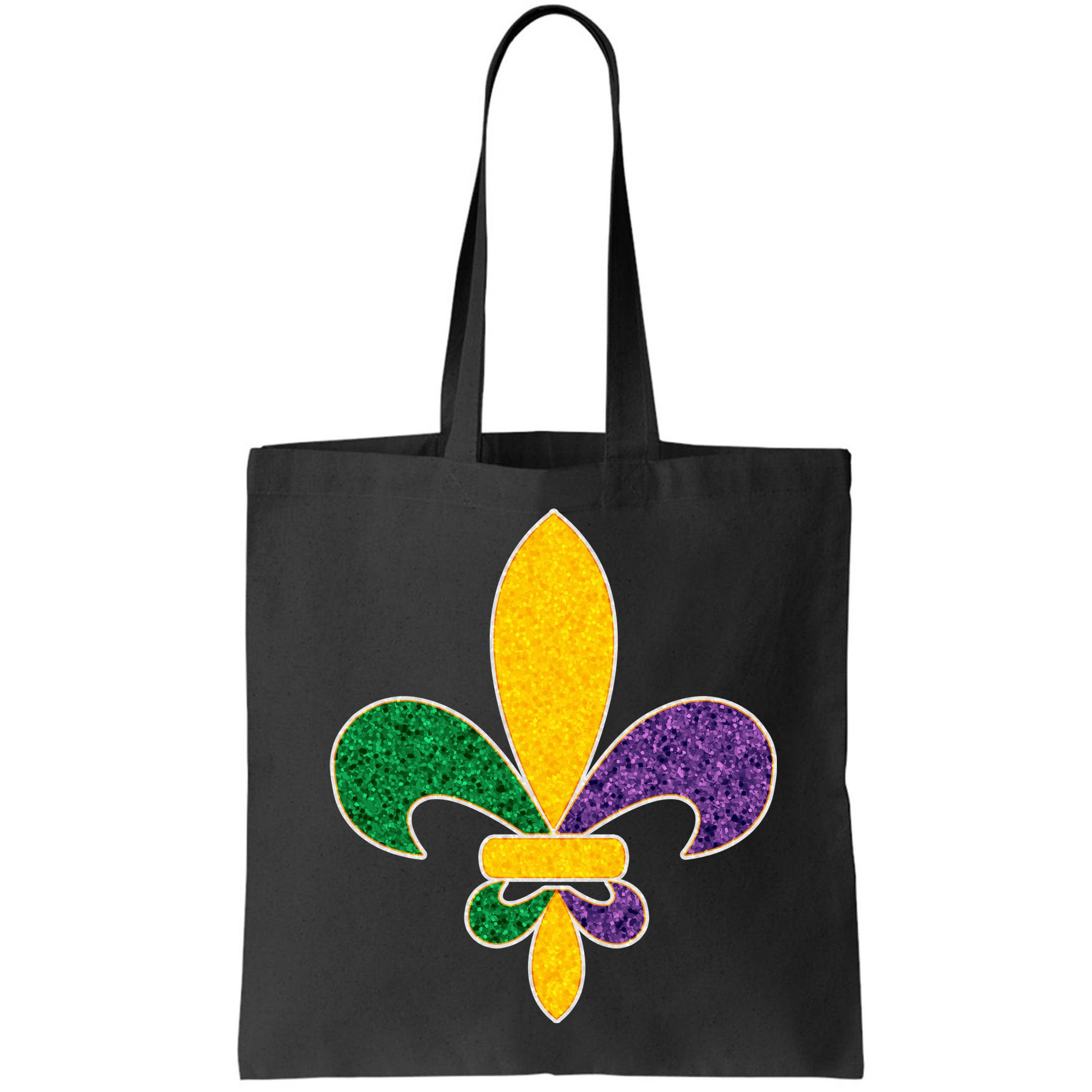 Mardi Gras Sparkle Fleur De Lis Bag