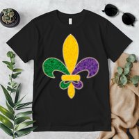 Mardi Gras Sparkle Fleur De Lis Premium T-Shirt
