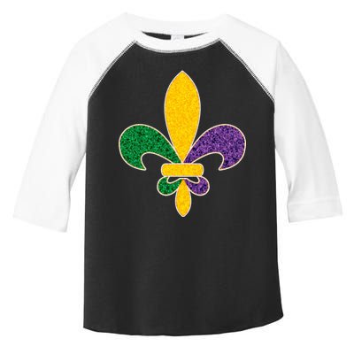 Mardi Gras Sparkle Fleur De Lis Toddler Fine Jersey T-Shirt