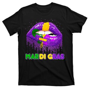 Mardi Gras Sparkle Lips T-Shirt