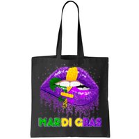 Mardi Gras Sparkle Lips Tote Bag