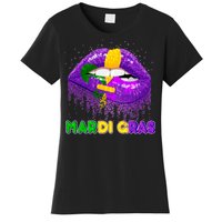 Mardi Gras Sparkle Lips Women's T-Shirt