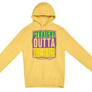 Mardi Gras Straight Outta Beads  Premium Pullover Hoodie