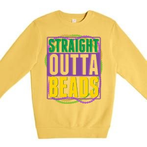 Mardi Gras Straight Outta Beads  Premium Crewneck Sweatshirt