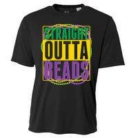 Mardi Gras Straight Outta Beads  Cooling Performance Crew T-Shirt