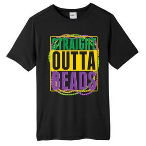 Mardi Gras Straight Outta Beads  Tall Fusion ChromaSoft Performance T-Shirt