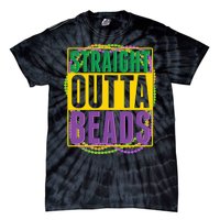 Mardi Gras Straight Outta Beads  Tie-Dye T-Shirt