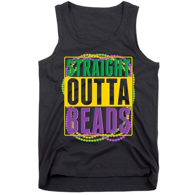Mardi Gras Straight Outta Beads  Tank Top