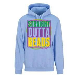 Mardi Gras Straight Outta Beads  Unisex Surf Hoodie