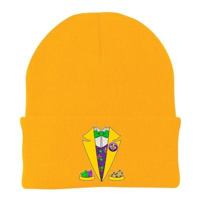 Mardi Gras Tuxedo Knit Cap Winter Beanie