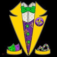 Mardi Gras Tuxedo Impact Tech Backpack