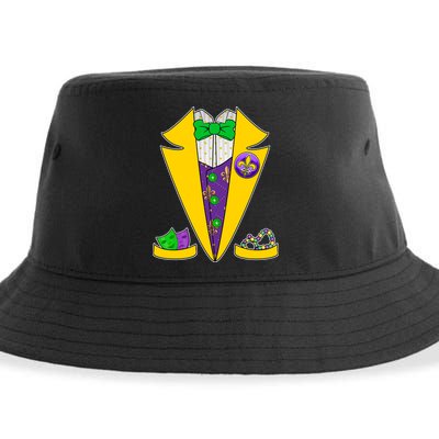 Mardi Gras Tuxedo Sustainable Bucket Hat