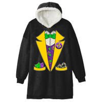 Mardi Gras Tuxedo Hooded Wearable Blanket