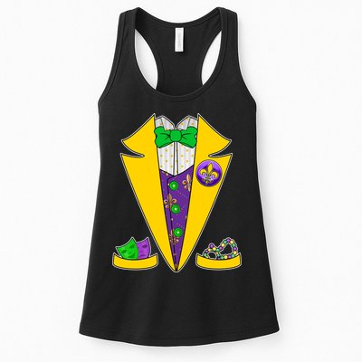 Mardi Gras Tuxedo Womens Tank Top