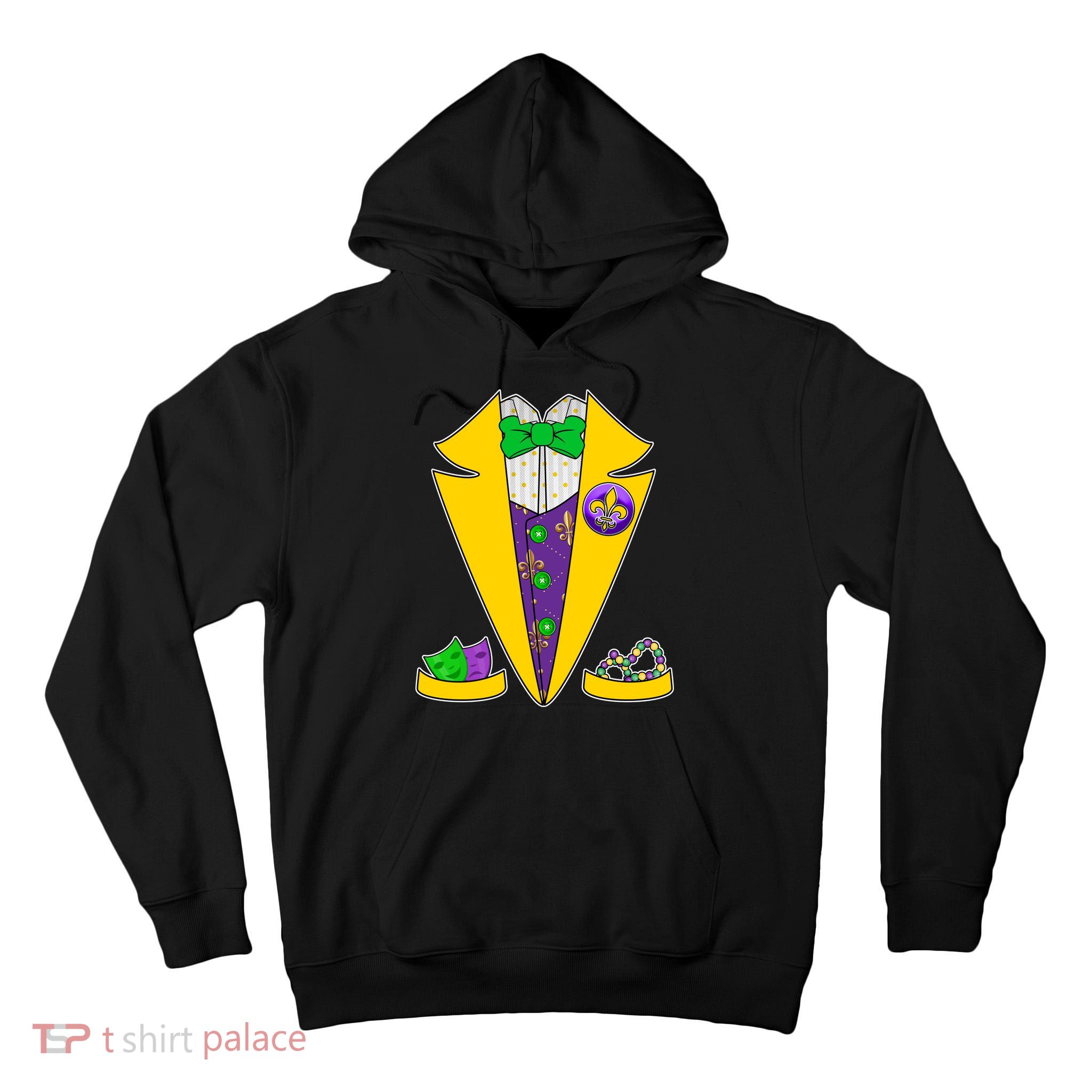 Mardi Gras Tuxedo Tall Hoodie