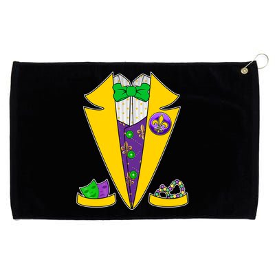 Mardi Gras Tuxedo Grommeted Golf Towel