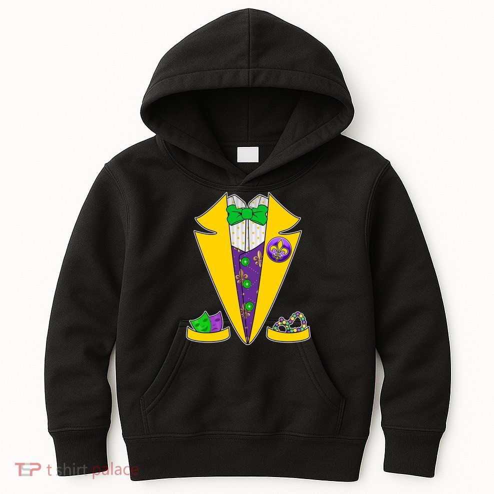 Mardi Gras Tuxedo Kids Hoodie