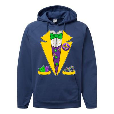 Mardi Gras Tuxedo Performance Fleece Hoodie