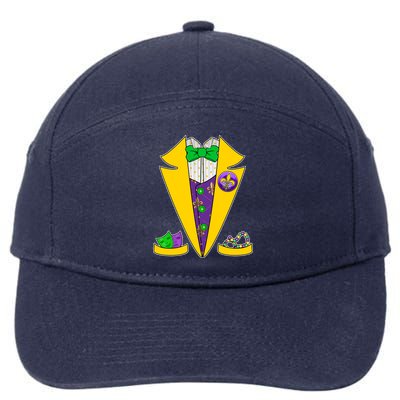 Mardi Gras Tuxedo 7-Panel Snapback Hat