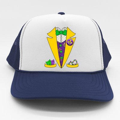 Mardi Gras Tuxedo Trucker Hat