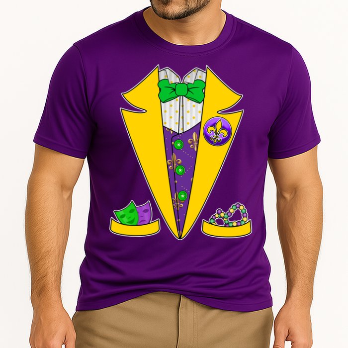 Mardi Gras Tuxedo Performance Shirt