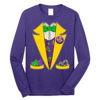 Mardi Gras Tuxedo Long Sleeve Shirt