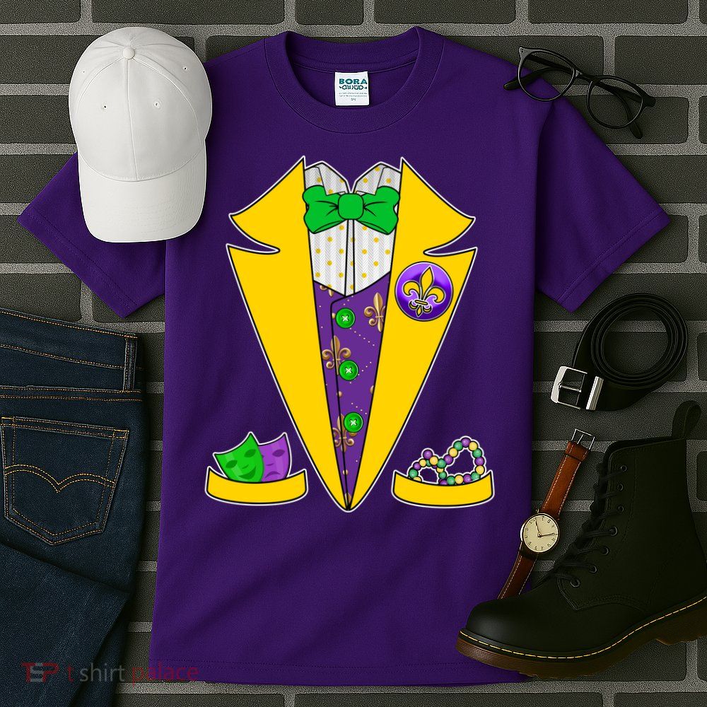 Mardi Gras Tuxedo Tall T-Shirt