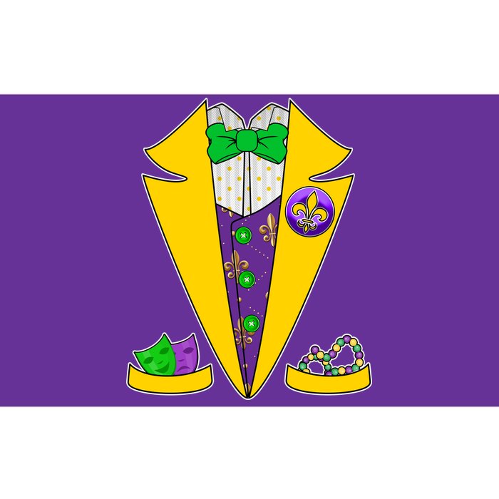 Mardi Gras Tuxedo Bumper Sticker