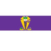 Mardi Gras Tuxedo Bumper Sticker