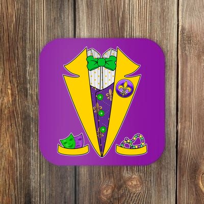 Mardi Gras Tuxedo Coaster