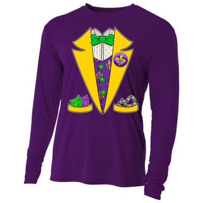 Mardi Gras Tuxedo Cooling Performance Long Sleeve Crew