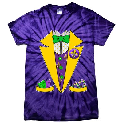 Mardi Gras Tuxedo Tie-Dye T-Shirt