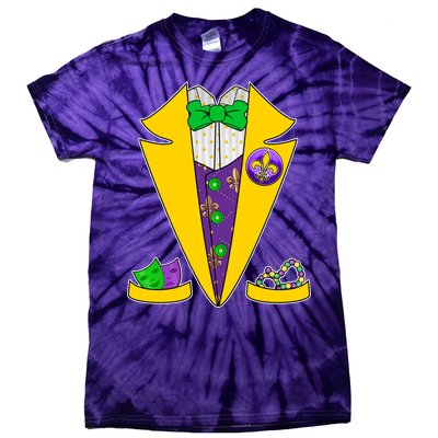 Mardi Gras Tuxedo Tie-Dye T-Shirt