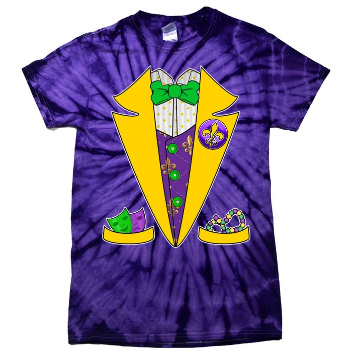 Mardi Gras Tuxedo Tie-Dye T-Shirt