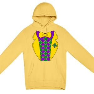 Mardi Gras Tuxedo Party Tux Premium Pullover Hoodie