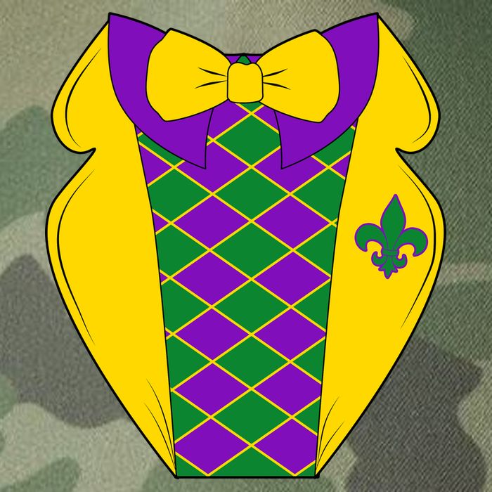 Mardi Gras Tuxedo Party Tux Legacy Tie Dye Trucker Hat